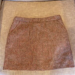 Mini wool skirt with pockets. Cute business sexy.